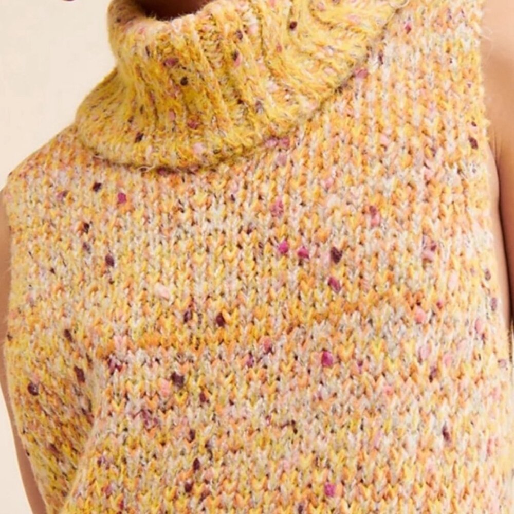 new FREE PEOPLE faye sleeveless sweater xs oversized!!! - Picture 3 of 3